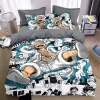 Bộ chăn ga gối ONE PIECE Luffy 3IN1 - Ga trải giường, vỏ chăn, gối giặt được 3