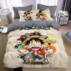 Bộ chăn ga gối ONE PIECE Luffy 3IN1 - Ga trải giường, vỏ chăn, gối giặt được 6