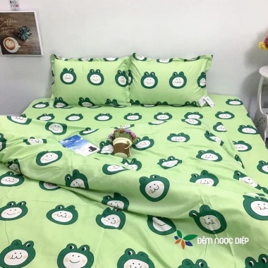 Bộ Chăn Ga Gối Poly 5 Món Vỏ Chăn Đẹp Mịn Loại 1 - Giảm còn 68.999 VND 5