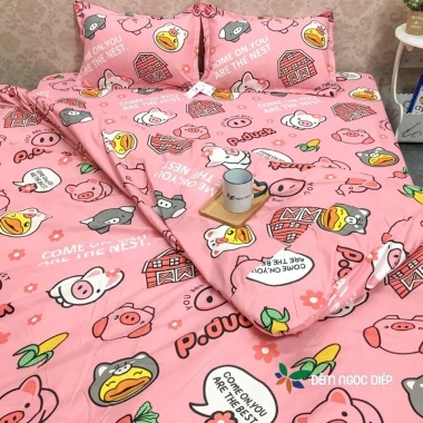 Bộ Chăn Ga Gối Poly 5 Món Vỏ Chăn Đẹp Mịn Loại 1 - Giảm còn 68.999 VND 7