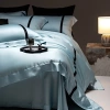 Bộ chăn ga gối Tencel 100% sọc tương phản - Mẫu mới hiện đại, mềm mịn mát, chỉ 2.1 triệu 4