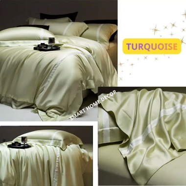 Bộ chăn ga gối Tencel 100% sọc tương phản - Mẫu mới hiện đại, mềm mịn mát, chỉ 2.1 triệu