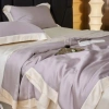 Bộ chăn ga gối Tencel 100s viền tương phản - Mềm mịn, mát, mẫu mới hiện đại, giảm giá 3tr 6