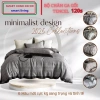 Bộ chăn ga gối Tencel 120s cao cấp Họa tiết Minimalist 2.025 sang trọng, siêu mát mịn, giảm giá 18%