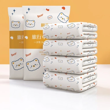 Bộ Chăn Ga & Vỏ Gối Dùng Một Lần Tiện Lợi Cho Du Lịch - Giá Ưu Đãi 43.590 VND 5