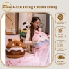 Bộ chăn gối văn phòng đa năng 3in1 gấu bông và chăn nghỉ trưa, tiện cho bé đi học