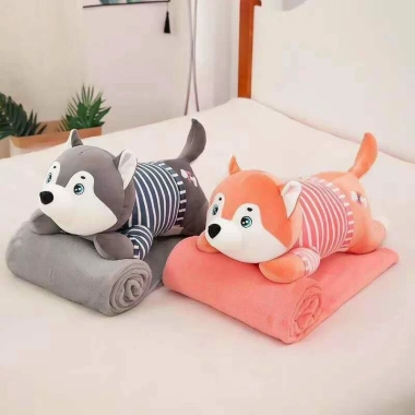 Bộ chăn gối văn phòng đa năng hình thú hoa quả 2 trong 1, chăn gối chỉ 129.000đ 4