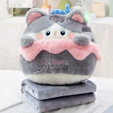 Bộ chăn gối văn phòng gấu 2m Chăn hoạ tiết lớn, giá ưu đãi 199k 8