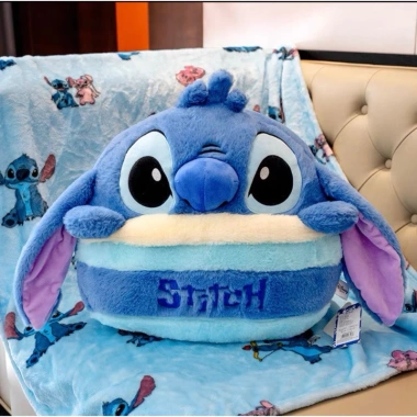 Bộ chăn gối văn phòng gấu 2m Chăn hoạ tiết lớn, giá ưu đãi 199k 10