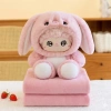 Bộ chăn gối văn phòng gấu bông có mền, tiện cho bé đi học và du lịch - 128.000đ 9