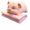 Bộ chăn gối văn phòng gấu bông, gối ôm, chăn siêu mềm + móc dán 3D - 79.000₫ 2