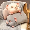 Bộ chăn gối văn phòng Heo PaPa 2 trong 1 - Thiết kế dễ thương, giảm còn 79.000đ