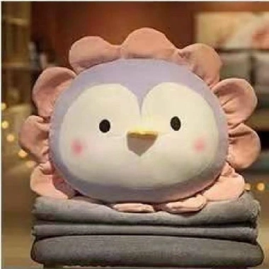 Bộ chăn gối văn phòng họa tiết hoa quả - Gối kèm chăn, giảm giá 150.000đ