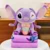Bộ chăn gối văn phòng Sư tử 2 trong 1 - Gấu bông mềm, giá chỉ 210.000₫