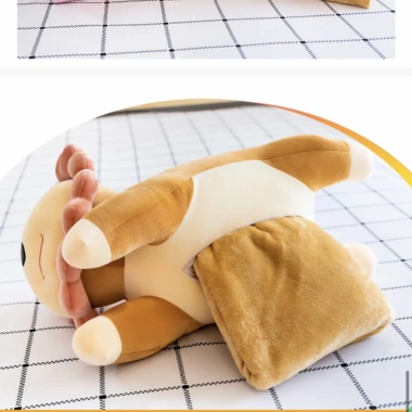 Bộ chăn gối văn phòng Sư tử 2 trong 1 - Gấu bông mềm, giá chỉ 210.000₫ 2