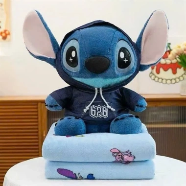 Bộ chăn gối văn phòng Sư tử 2 trong 1 - Gấu bông mềm, giá chỉ 210.000₫ 6