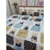 Bộ chăn phao ga gối mẫu gấu thanh lịch 5 món, kích thước đa dạng m2/m6/m8/2m2, chăn bông dày, giảm giá 250k
