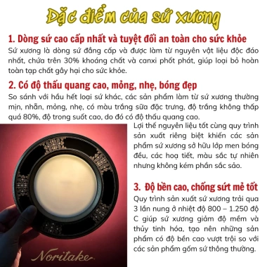 Bộ chén bát gốm sứ cẩm thạch HINATA cao cấp - set ăn cơm chịu lò nướng, giảm 22% 6
