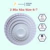 Bộ chén bát nhựa trắng dày dặn, tặng vá canh inox: giảm giá 280k (đã 336k) 3