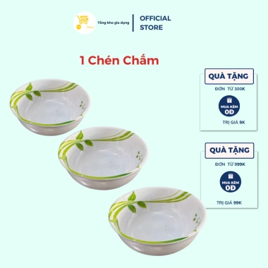Bộ Chén Bát Nhựa Vĩnh Cơ Ngọc Diệp và 1 Vá Canh Inox - Dày Dặn, Giá Ưu Đãi 346.000đ