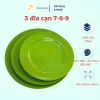 Bộ Chén Bát Nhựa Xanh Lá + Vá Canh Inox Tặng Kèm - Giá 280k Giảm 20% 2
