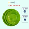 Bộ Chén Bát Nhựa Xanh Lá + Vá Canh Inox Tặng Kèm - Giá 280k Giảm 20% 5