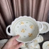 Bộ chén đĩa hoa văn Hoa Cúc Vàng gốm sứ cao cấp 20 món (2 tô) chỉ 200.000 VND 4