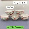 Bộ Chén Tô Dĩa Gốm Sứ Cherry Lẻ Món - Họa Tiết Dễ Thương, Giá Chỉ 19.000₫ 2
