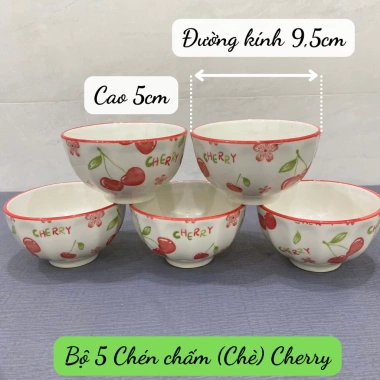 Bộ Chén Tô Dĩa Gốm Sứ Cherry Lẻ Món - Họa Tiết Dễ Thương, Giá Chỉ 19.000₫ 7 Bộ Chén Tô Dĩa Gốm Sứ Cherry Lẻ Món - Họa Tiết Dễ Thương, Giá Chỉ 19.000₫ 7