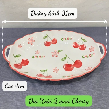 Bộ Chén Tô Dĩa Gốm Sứ Cherry Lẻ Món - Họa Tiết Dễ Thương, Giá Chỉ 19.000₫ 9 Bộ Chén Tô Dĩa Gốm Sứ Cherry Lẻ Món - Họa Tiết Dễ Thương, Giá Chỉ 19.000₫ 9