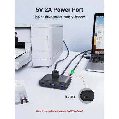Bộ chia 4 cổng USB 3.0 Ugreen Hub 4 in 1 – Tốc độ 5Gbps, Bảo hành 18 tháng, Giá ưu đãi 130k 7