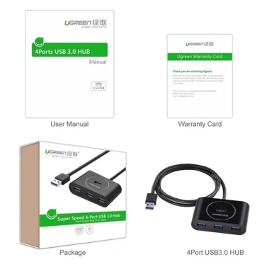 Bộ chia 4 cổng USB 3.0 Ugreen Hub 4 in 1 – Tốc độ 5Gbps, Bảo hành 18 tháng, Giá ưu đãi 130k 9