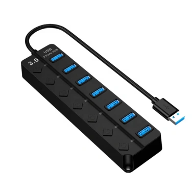 Bộ Chia 7 Cổng USB 3.0 5Gbps Đèn LED - Tốc Độ Cao Giá 71.500₫ Dành Laptop & PC