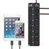 Bộ Chia 7 Cổng USB 3.0 5Gbps Đèn LED - Tốc Độ Cao Giá 71.500₫ Dành Laptop & PC 7