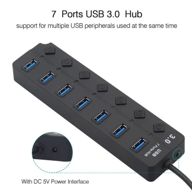 Bộ Chia 7 Cổng USB 3.0 5Gbps Đèn LED - Tốc Độ Cao Giá 71.500₫ Dành Laptop & PC 9 Bộ Chia 7 Cổng USB 3.0 5Gbps Đèn LED - Tốc Độ Cao Giá 71.500₫ Dành Laptop & PC 9