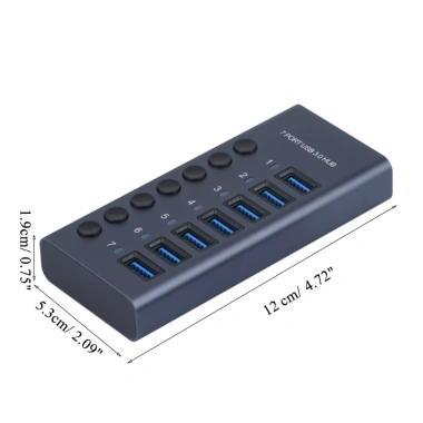 Bộ chia cổng USB 4-7-10 - Hub USB 3.0 tốc độ cao, giảm giá 442.000₫ đa năng, tương thích mọi thiết bị 8