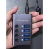 Bộ chia cổng USB 4-7-10 - Hub USB 3.0 tốc độ cao, giảm giá 442.000₫ đa năng, tương thích mọi thiết bị 9