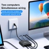 Bộ chia Ethernet ZOERAX 1-3 cổng 1.000Mbps USB, hỗ trợ Cat5‑8, 3 thiết bị đồng thời - Giá 262.900₫ 3