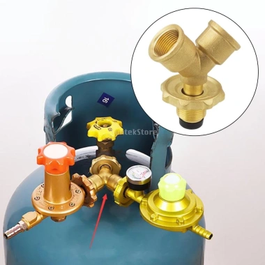 Bộ chia gas chữ Y - Chia 1 bình gas cho 2 bếp, tiết kiệm ngay, giá chỉ 125.000₫