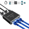 Bộ chia Gigabit Ethernet 1‑4 cổng USB, RJ45, hỗ trợ Cat5‑8, 1.000Mbps, đồng thời 4 thiết bị