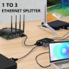 Bộ chia Gigabit Ethernet 1‑4 cổng USB, RJ45, hỗ trợ Cat5‑8, 1.000Mbps, đồng thời 4 thiết bị 8