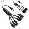 Bộ chia tai nghe NLINNI 3.5mm TRRS 1/8 inch Mic Stereo Splitter, chỉ 88k