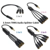 Bộ chia tai nghe NLINNI 3.5mm TRRS 1/8 inch Mic Stereo Splitter, chỉ 88k 2