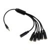 Bộ chia tai nghe NLINNI 3.5mm TRRS 1/8 inch Mic Stereo Splitter, chỉ 88k 5
