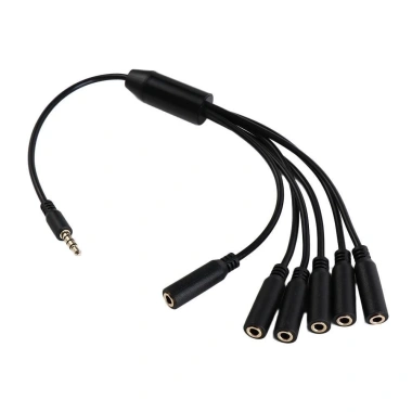 Bộ chia tai nghe NLINNI 3.5mm TRRS 1/8 inch Mic Stereo Splitter, chỉ 88k
