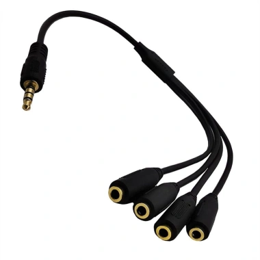 Bộ chia tai nghe NLINNI 3.5mm TRRS 1/8 inch Mic Stereo Splitter, chỉ 88k