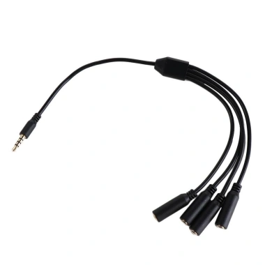 Bộ chia tai nghe NLINNI 3.5mm TRRS 1/8 inch Mic Stereo Splitter, chỉ 88k