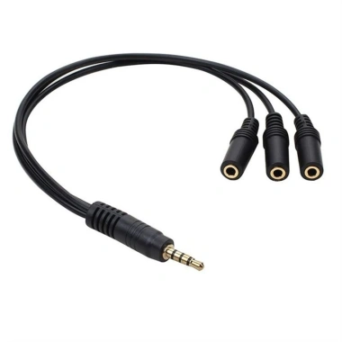 Bộ chia tai nghe NLINNI 3.5mm TRRS 1/8 inch Mic Stereo Splitter, chỉ 88k