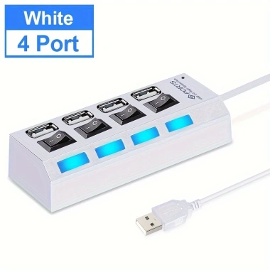 Bộ chia USB 2.0 7 cổng, 4 LED có công tắc bật tắt - PC & laptop, giá 46.200₫ 8