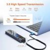 Bộ chia USB 3.0 4/7 cổng 5Gbps, công tắc riêng, đèn LED, hỗ trợ Laptop, PC, PS4, SSD - Giá 89.000₫ 7